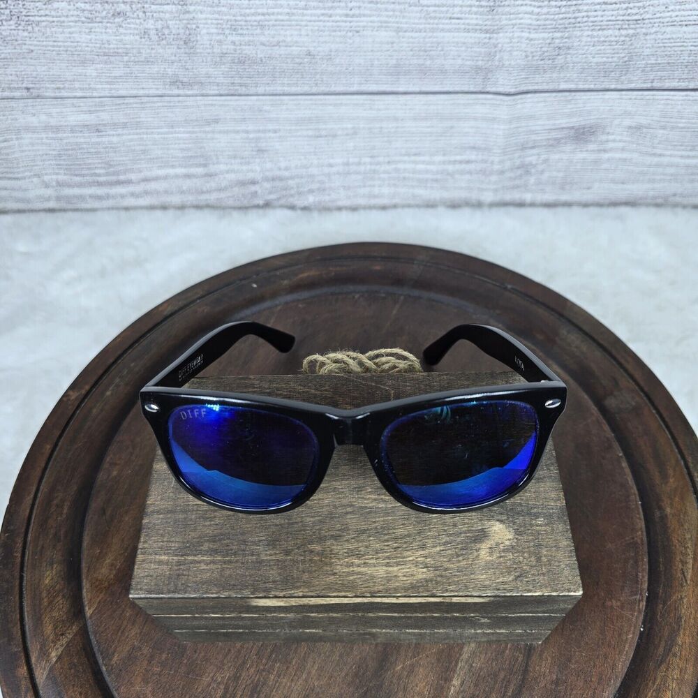 Diff Bella Eyewear Polarized Black Designer Sunglasses